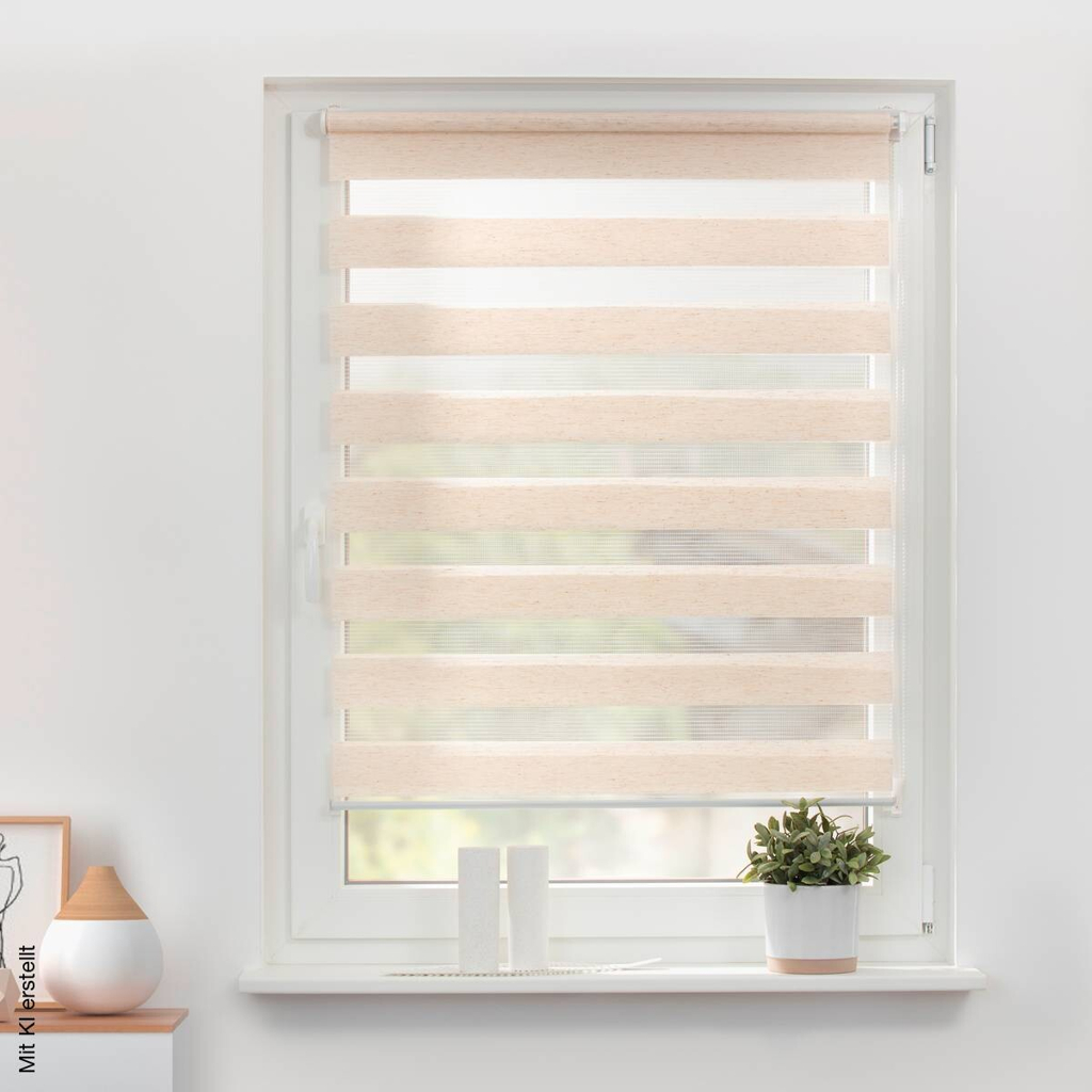 LICHTBLICK Doppelrollo Duo natur B/L: ca. 80x150 cm