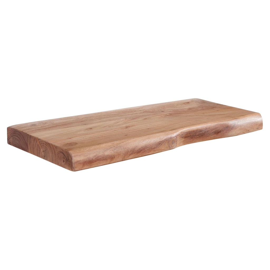 Wandregal braun Holz B/H/T: ca. 40x4x26 cm