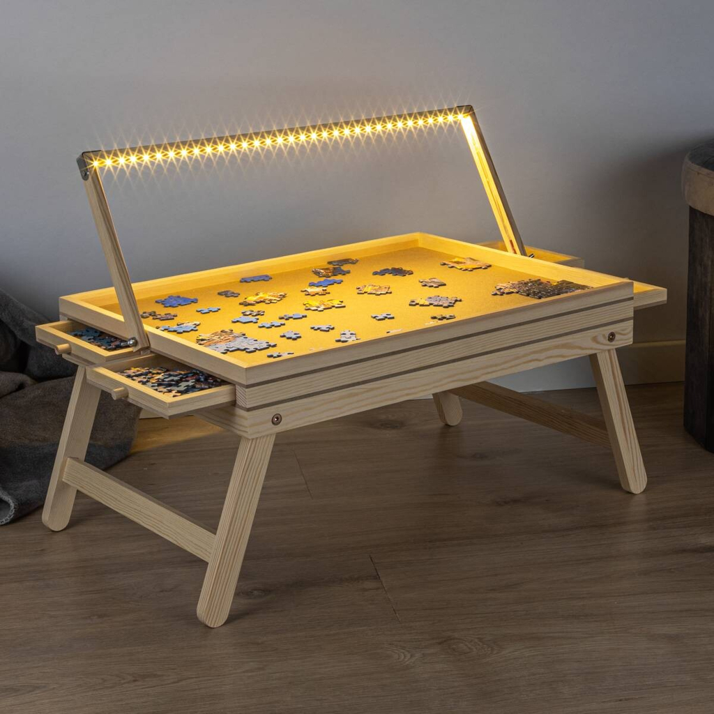 HI Puzzlebrett m.LED-Beleuchtung 1000er B/H/T: ca. 76x56x38 cm