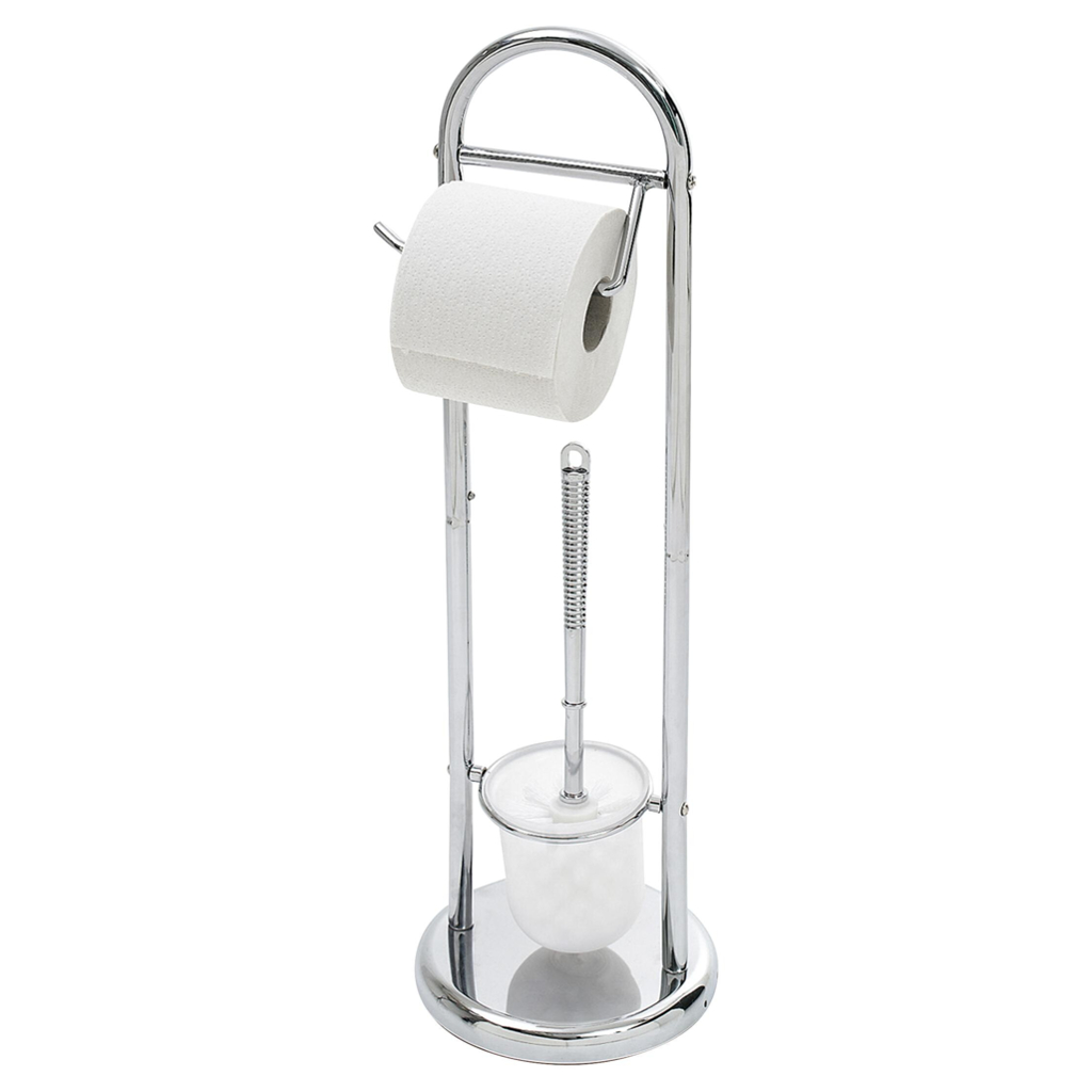 Axentia Stand-WC-Garnitur Kurt Chrom Edelstahl