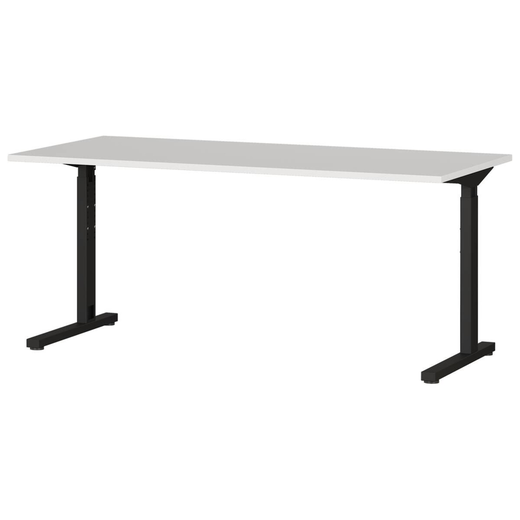 Schreibtisch 4252-581 Lichtgrau schwarz B/H/T: ca. 160x80x80 cm