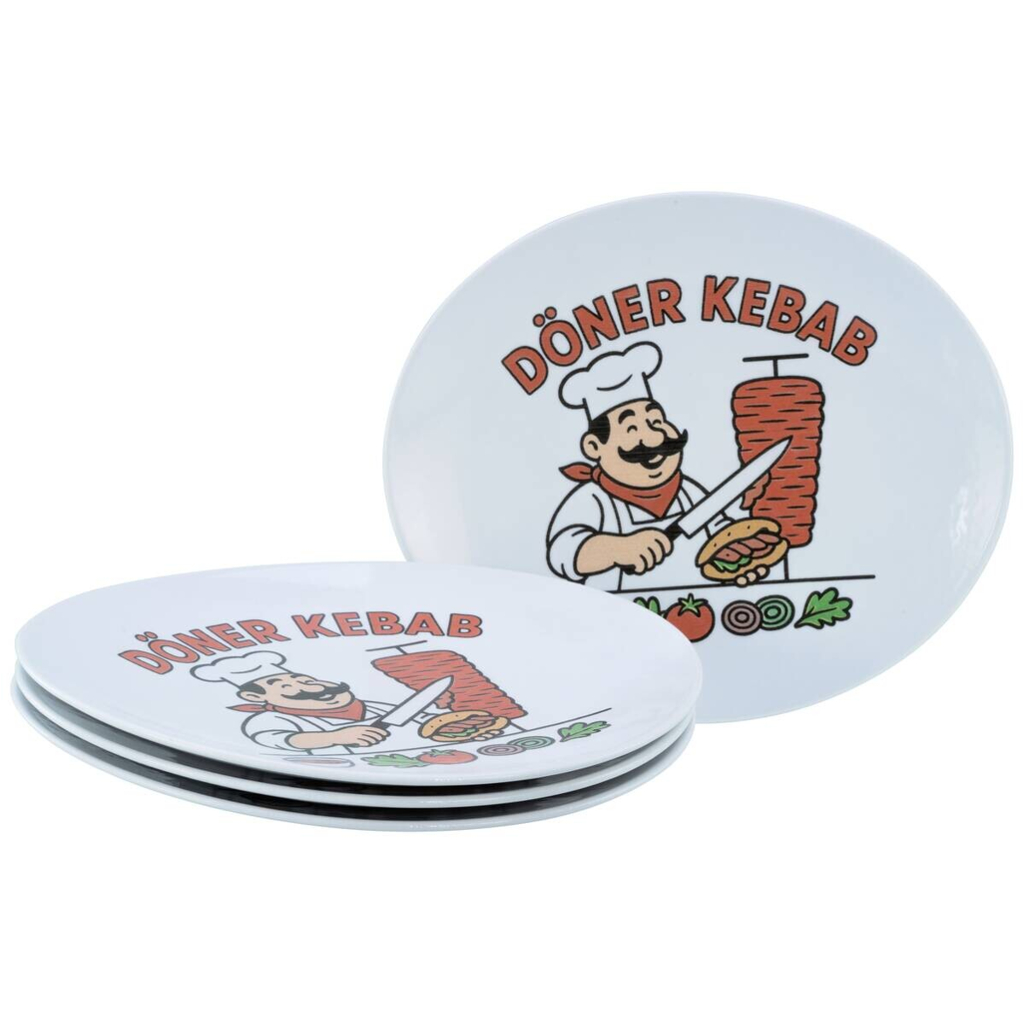 CreaTable Tellerset Gourmet weiß Porzellan