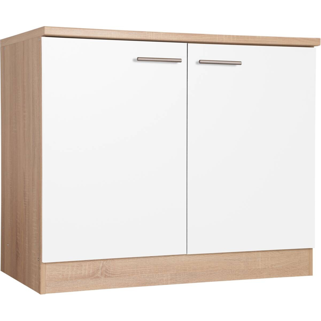 Spülenunterschrank Merle weiß B/H/T: ca. 100x85x60 cm