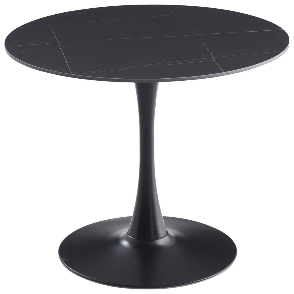 Esstisch Sevilla schwarz H/D: ca. 75x90 cm