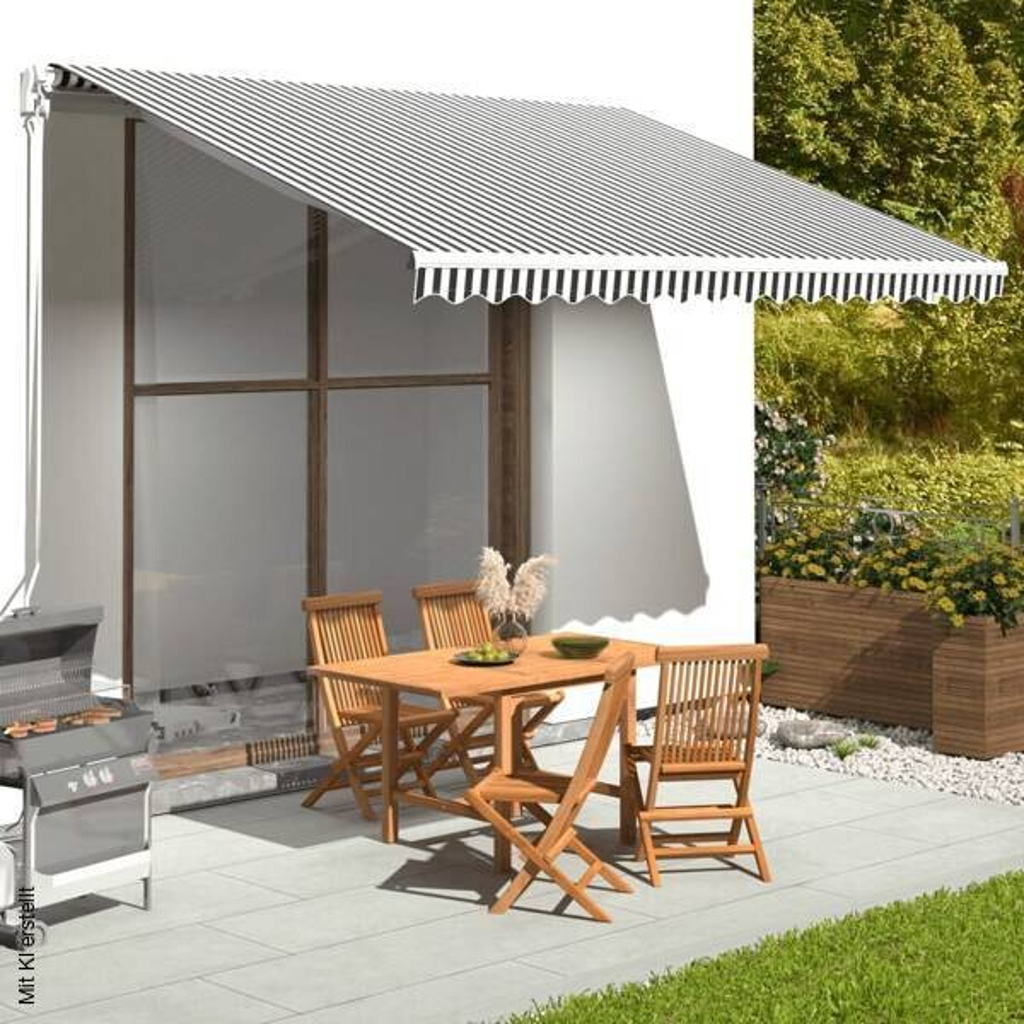 vidaXL Markisenstoff anthrazit B/L: ca. 295x380 cm