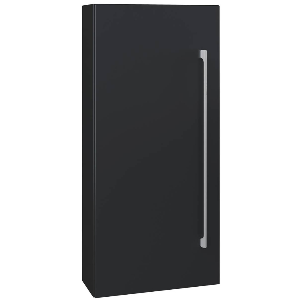 Midischrank Badinos schwarz Alu Optik B/H/T: ca. 33x75x22 cm
