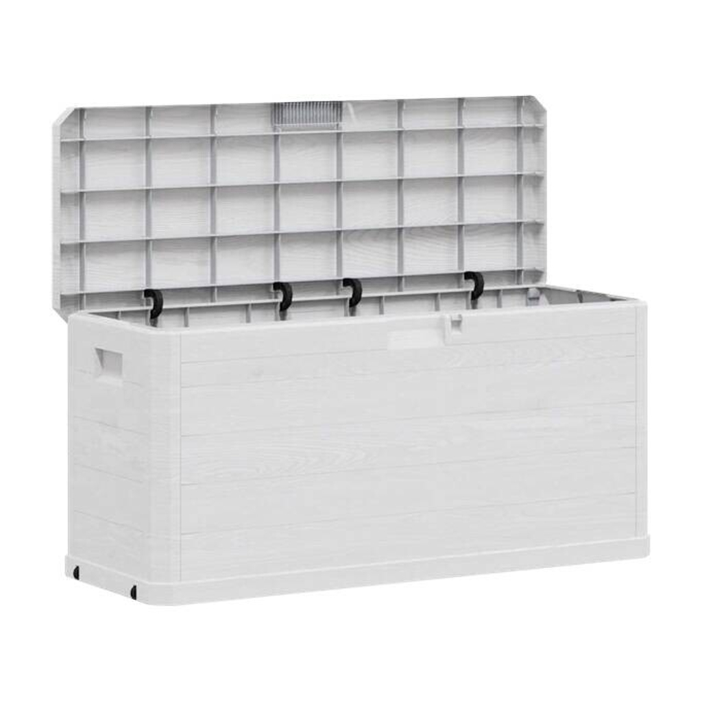 vidaXL Aufbewahrungsbox hellgrau Kunststoff B/H/T/L: ca. 45x56x45x117 cm