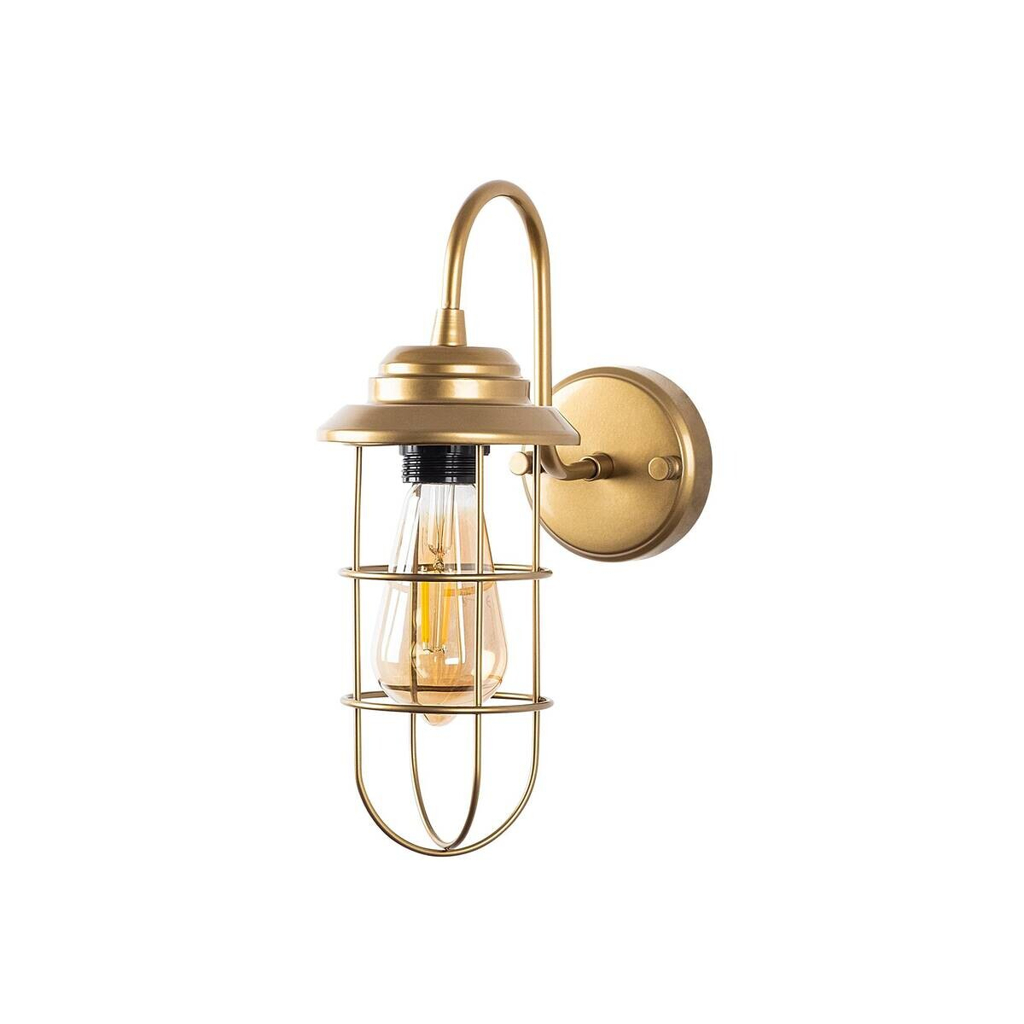 Opviq Wandleuchte gold Metall B/H/L: ca. 25x32x12 cm E27 1 Brennstellen