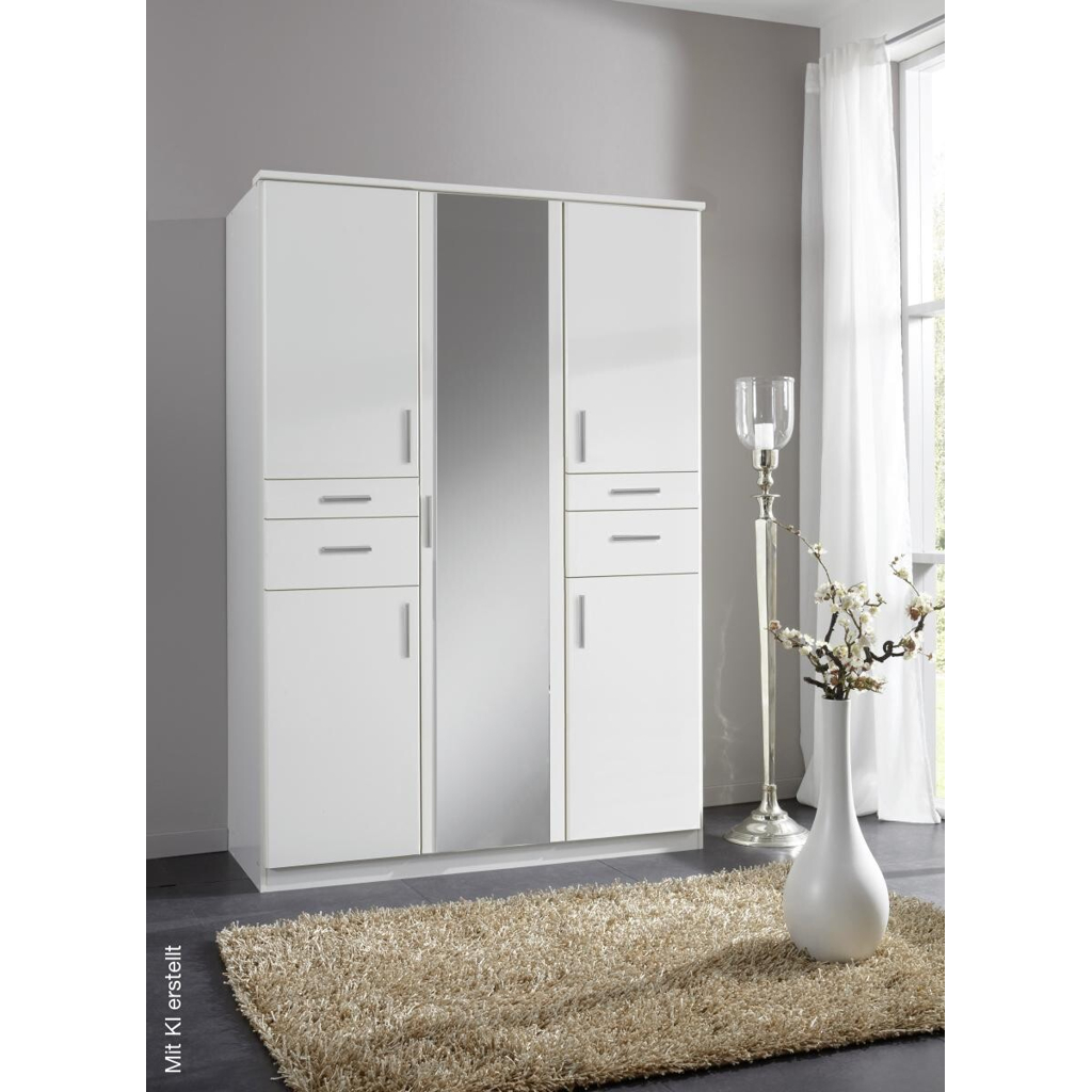 Kleiderschrank Koblenz weiß B/H/T: ca. 135x198x58 cm