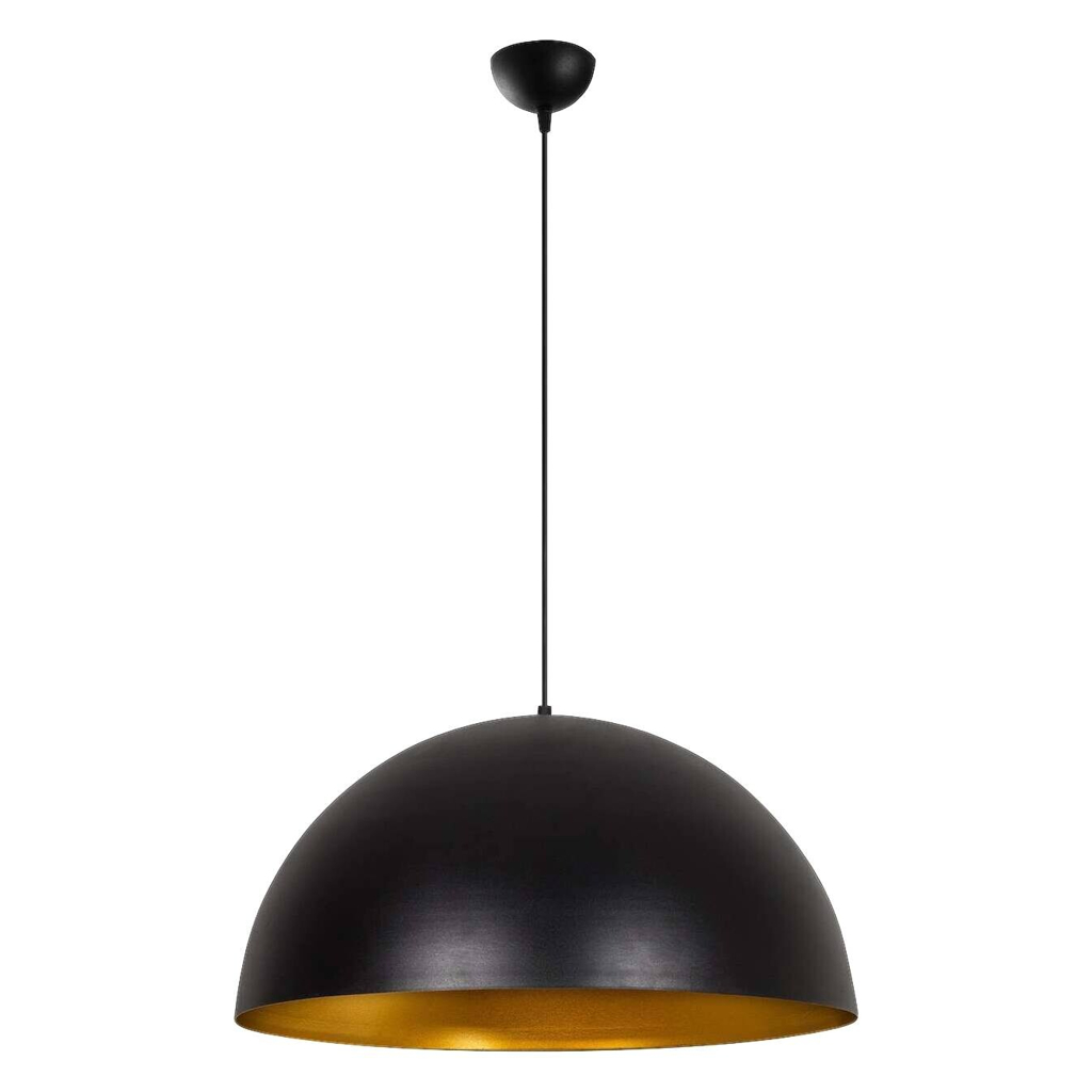 Opviq Pendelleuchte Sivani gold schwarz B/H/T/L/D: ca. 60x126x60x60x60 cm E27 1 Brennstellen