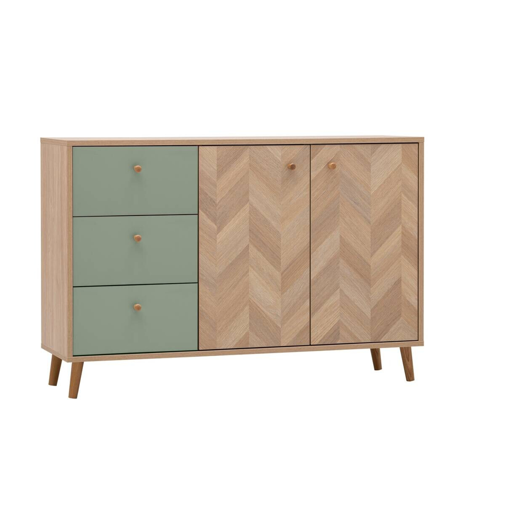 Sideboard Visby Pistazie Eiche Nachbildung B/H/T: ca. 109x63,9x33,05 cm
