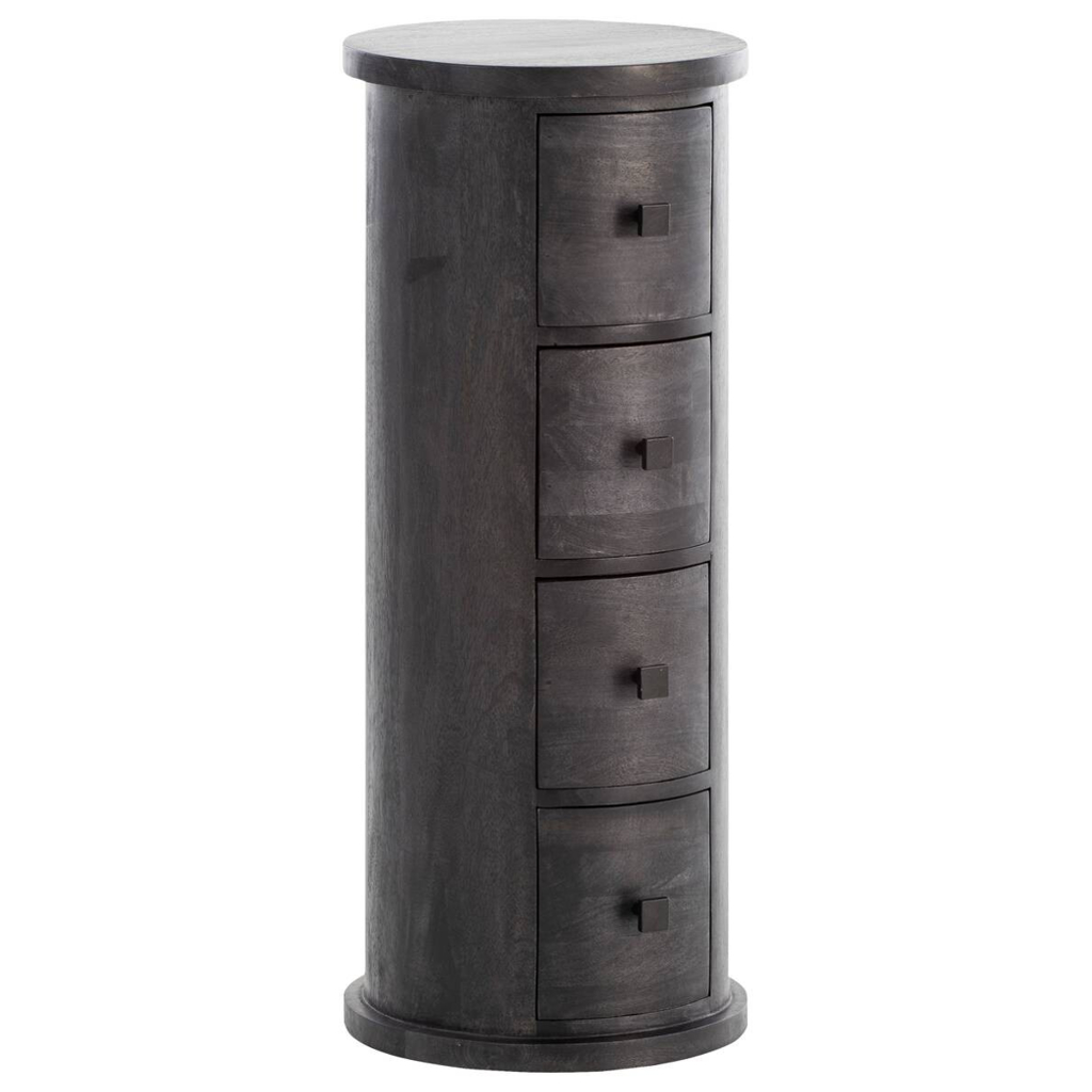 Sideboard schwarz B/H/T: ca. 34x85x34 cm