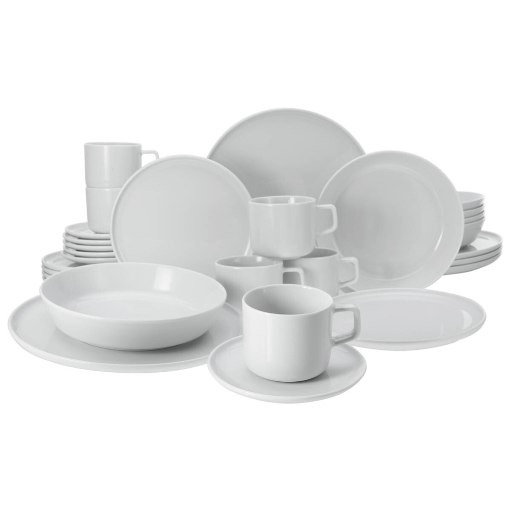 CreaTable Kombiservice Chef Collection weiß Porzellan 30 tlg.