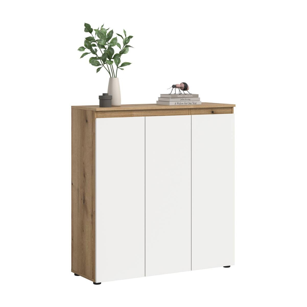 Schrank SCARPA Evoke Oak Nachbildung weiß B/H/T: ca. 105x111x37 cm