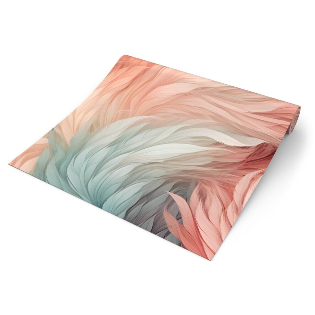 UGEPA Papiertapete Feder rosa B/L: ca. 53x1005 cm