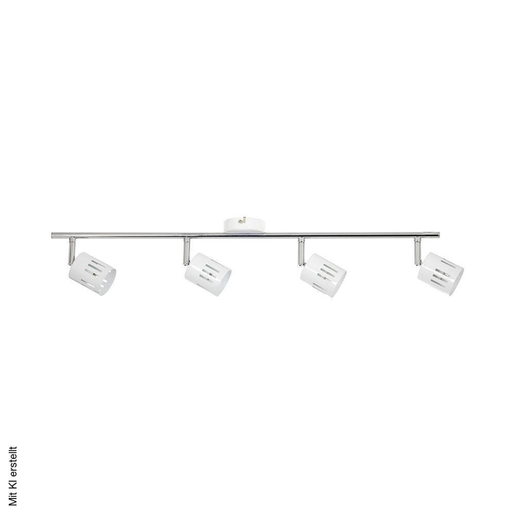 Britop Lighting Spotbalken Ulrika weiß Chrom Metall B/H: ca. 82x13 cm G9 4 Brennstellen