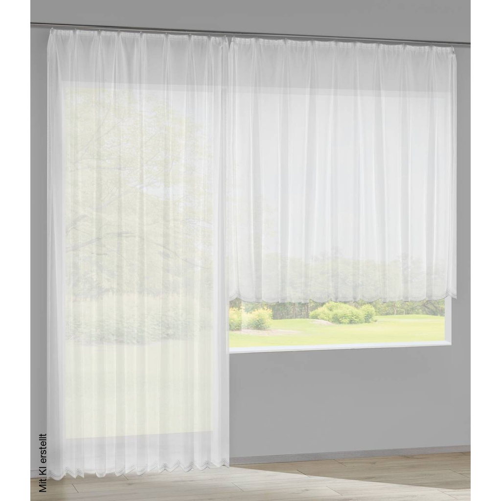 POCOline Fertigstore Mara weiß B/L: ca. 300x245 cm