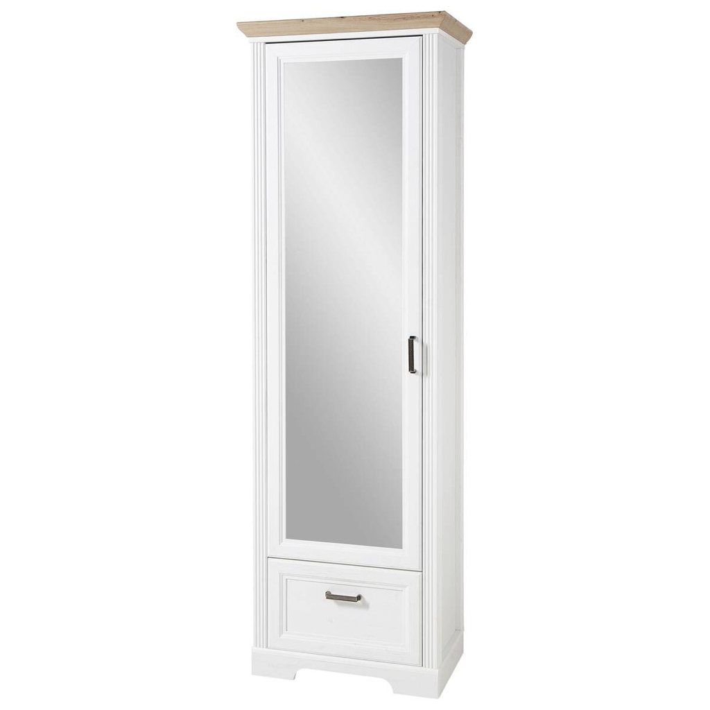 Garderobenschrank Jasmin Pinie Nachbildung Eiche Artisan Nachbildung B/H/T: ca. 65x204x41 cm