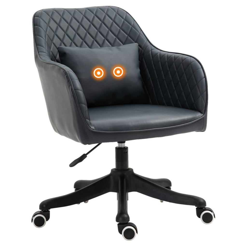 Massagestuhl grau Kunstleder