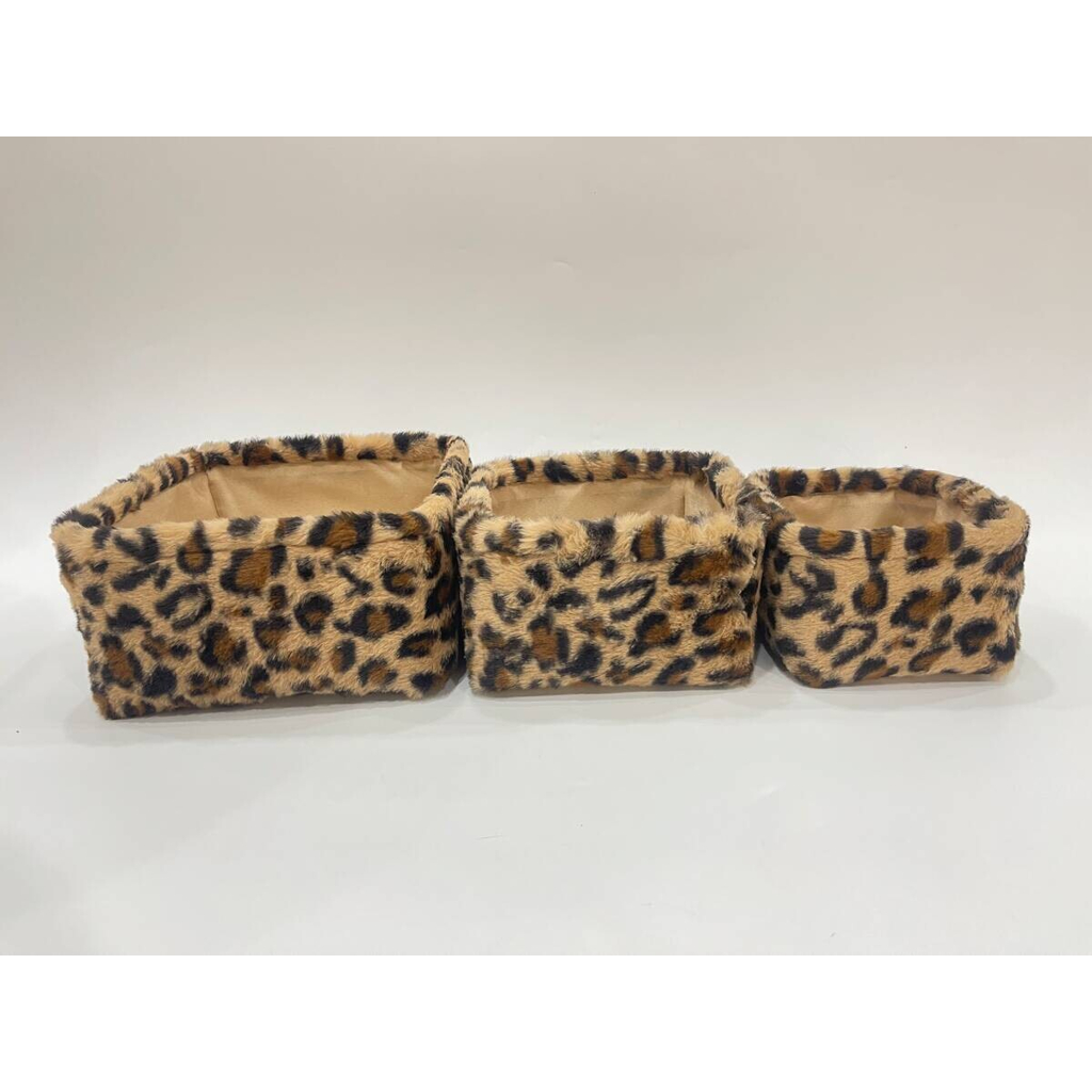 POCOline Korb braun Stoff B/H/L: ca. 20x11x20 cm