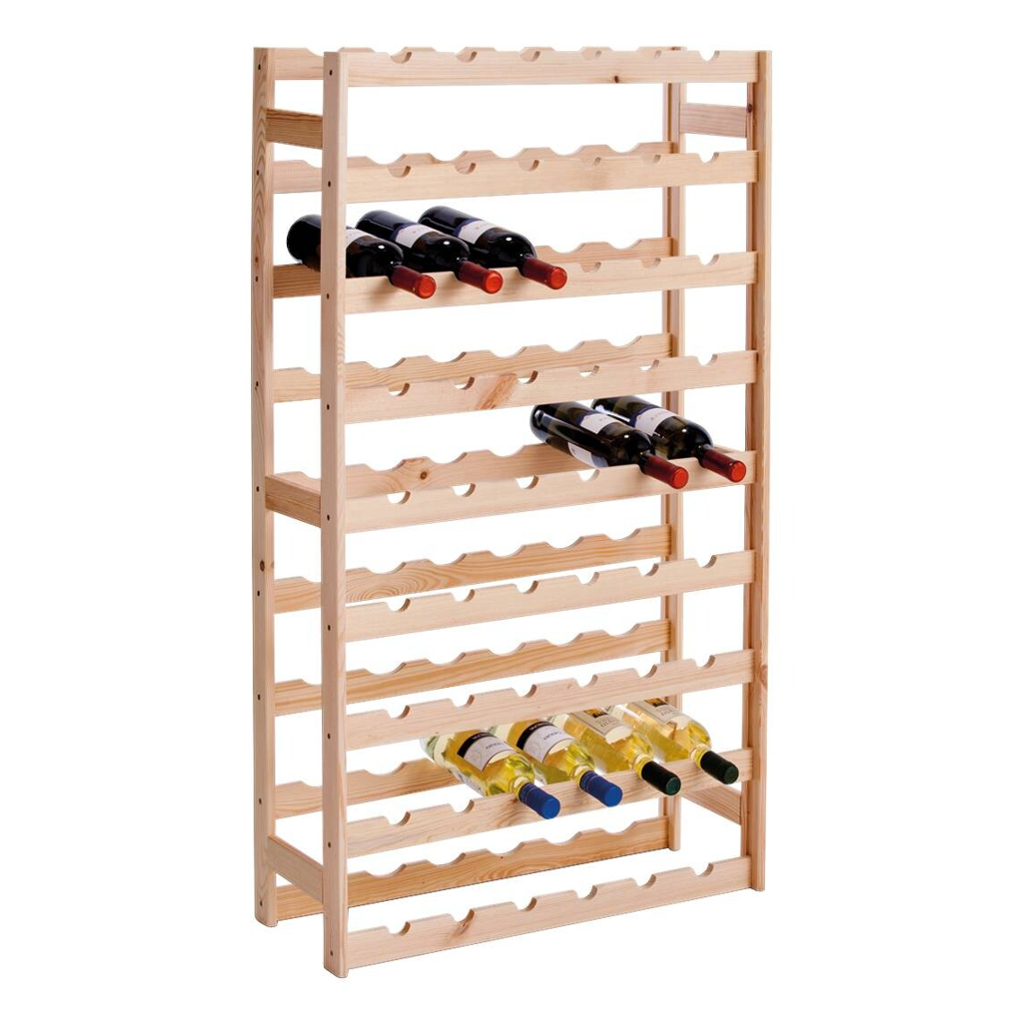 Zeller Weinregal für 54 Flaschen natur Kiefer B/H/L: ca. 25x118x67,5 cm
