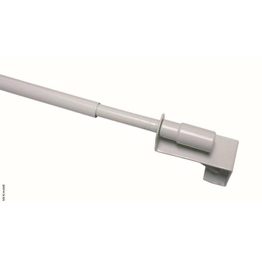 Boviva Vitragenstange Easy weiß Metall ausziehbar von ca. 75 bis 125 cm 1.0 Läufe