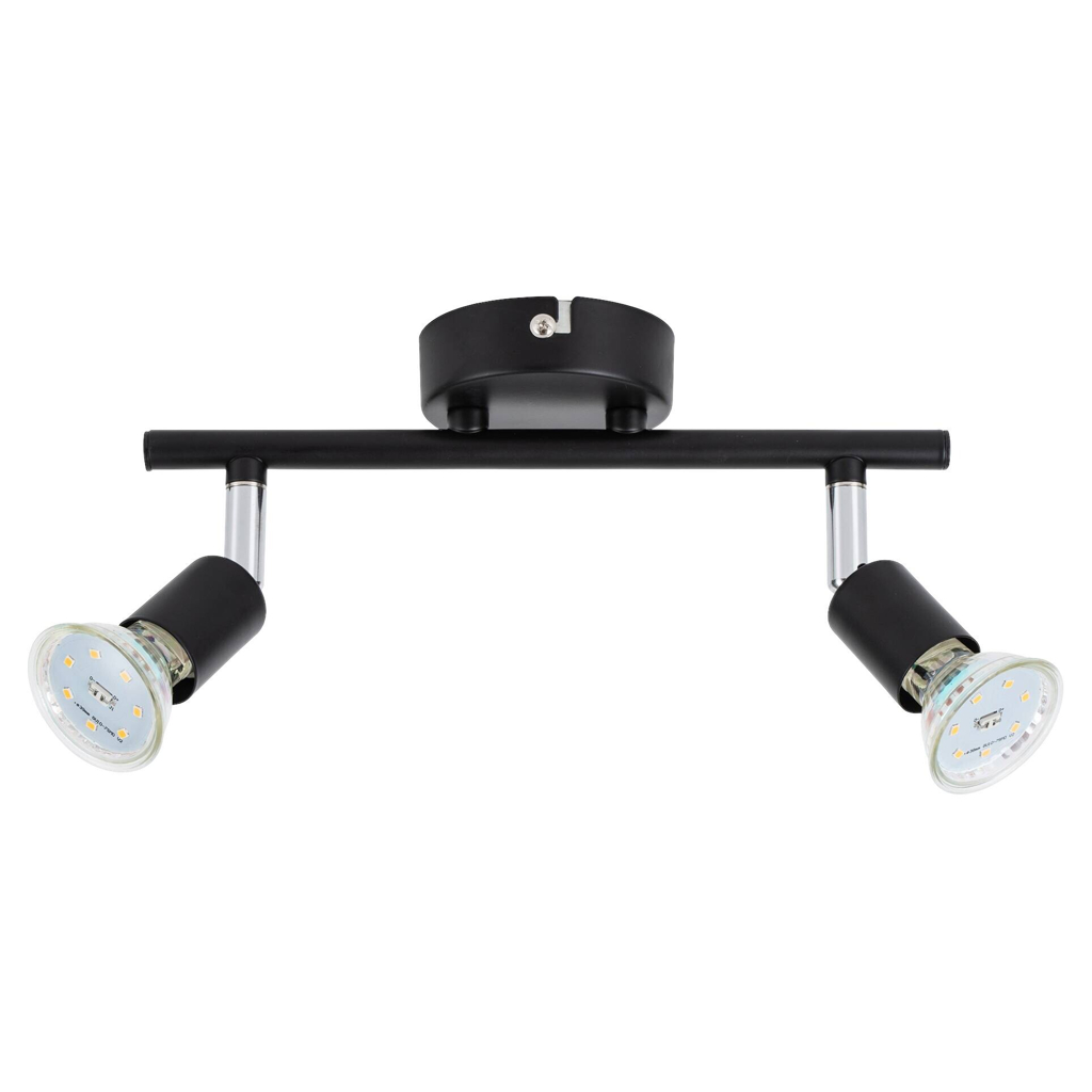 POCOline LED-Spot 2-flg. Boris schwarz B/H/L: ca. 10x8x25 cm 2 Brennstellen