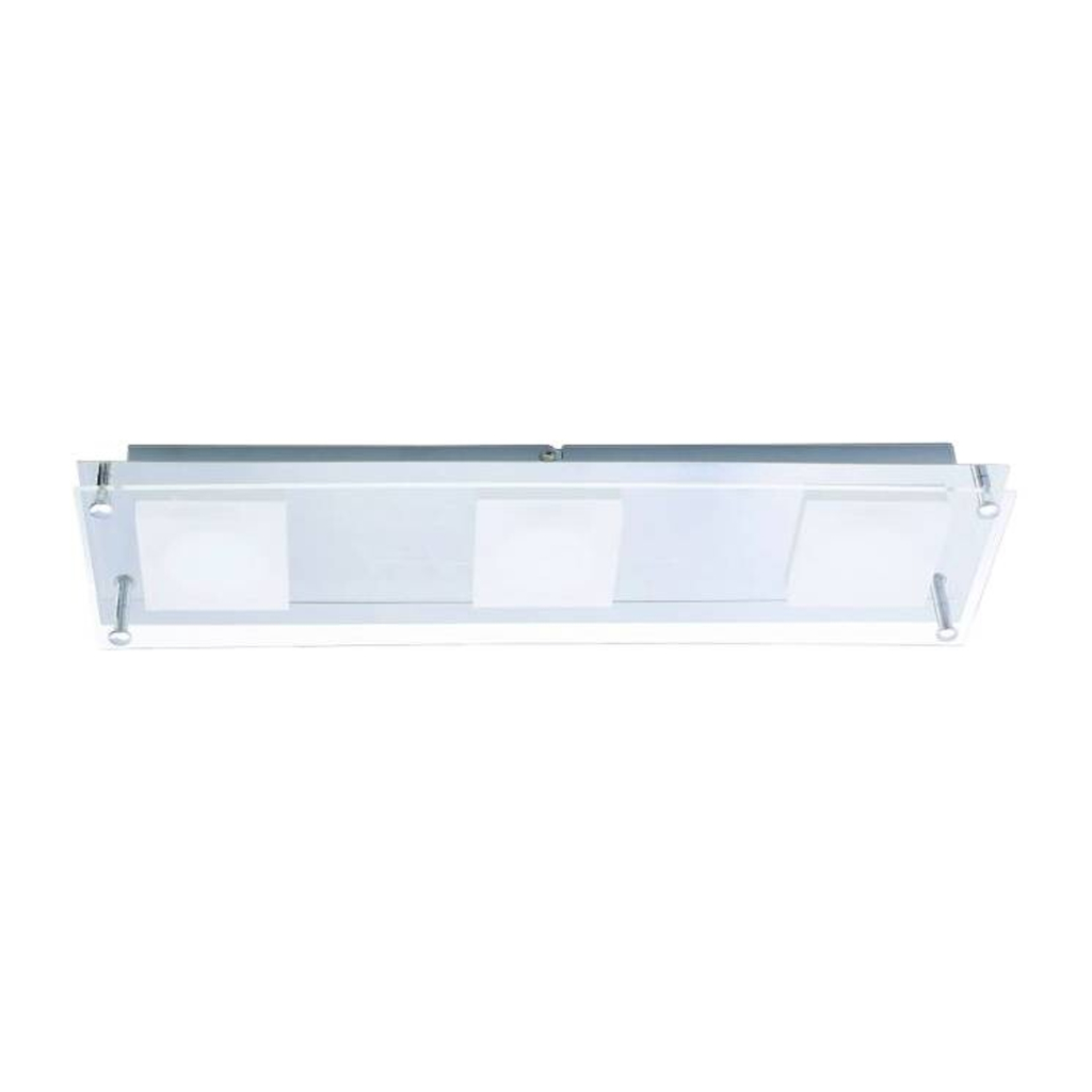 Näve Leuchten LED Wandleuchte Edingburgh Chrom Acryl Edelstahl B/H/L: ca. 12x4,7x44 cm 1 Brennstellen