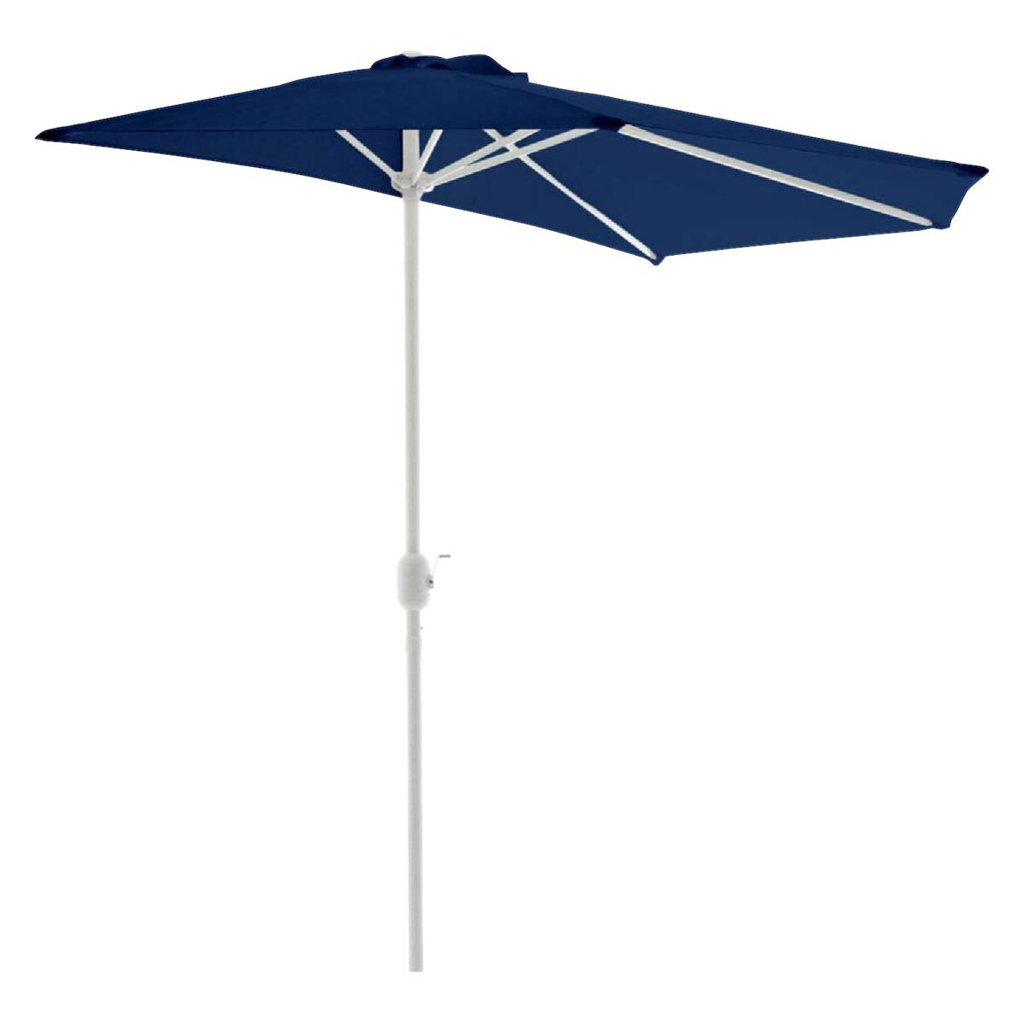 VCM Balkon-Sonnenschirm blau Polyester-Mischgewebe B/H/T: ca. 270x235x140 cm