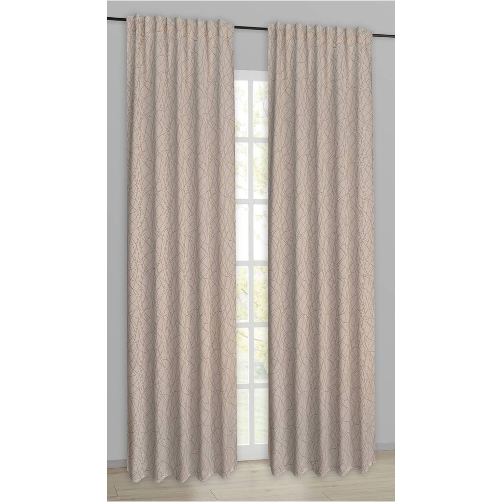 Kombivorhang Doreen beige B/L: ca. 135x245 cm