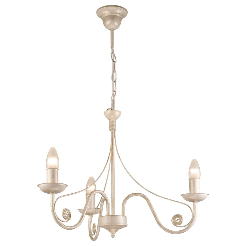 Lamkur Pendelleuchte Donato weiß Stahl H/L: ca. 72x45 cm E14 3 Brennstellen
