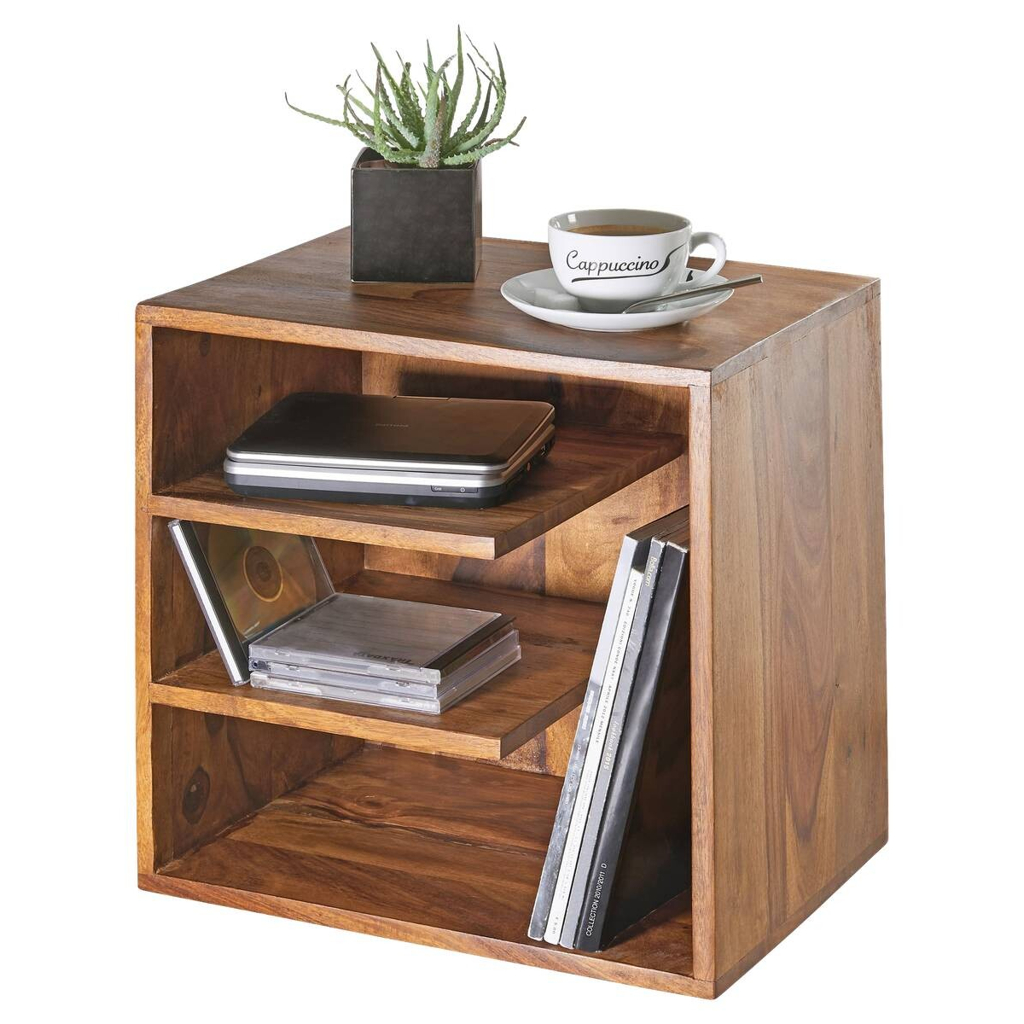 Beistelltisch natur Echtholz B/H/T: ca. 43x43x30 cm