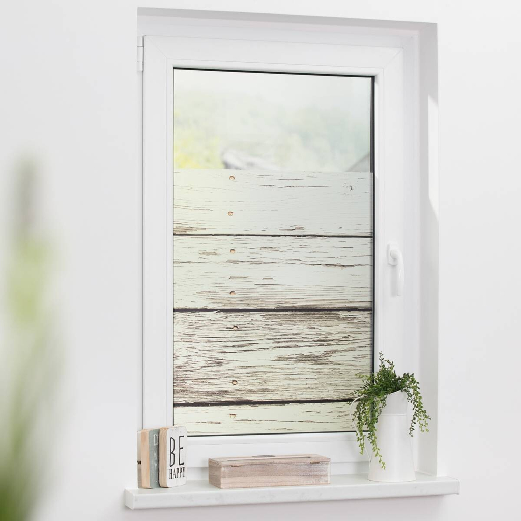 LICHTBLICK Fensterfolie Vintage Vintage Vintage weiß B/L: ca. 100x100 cm
