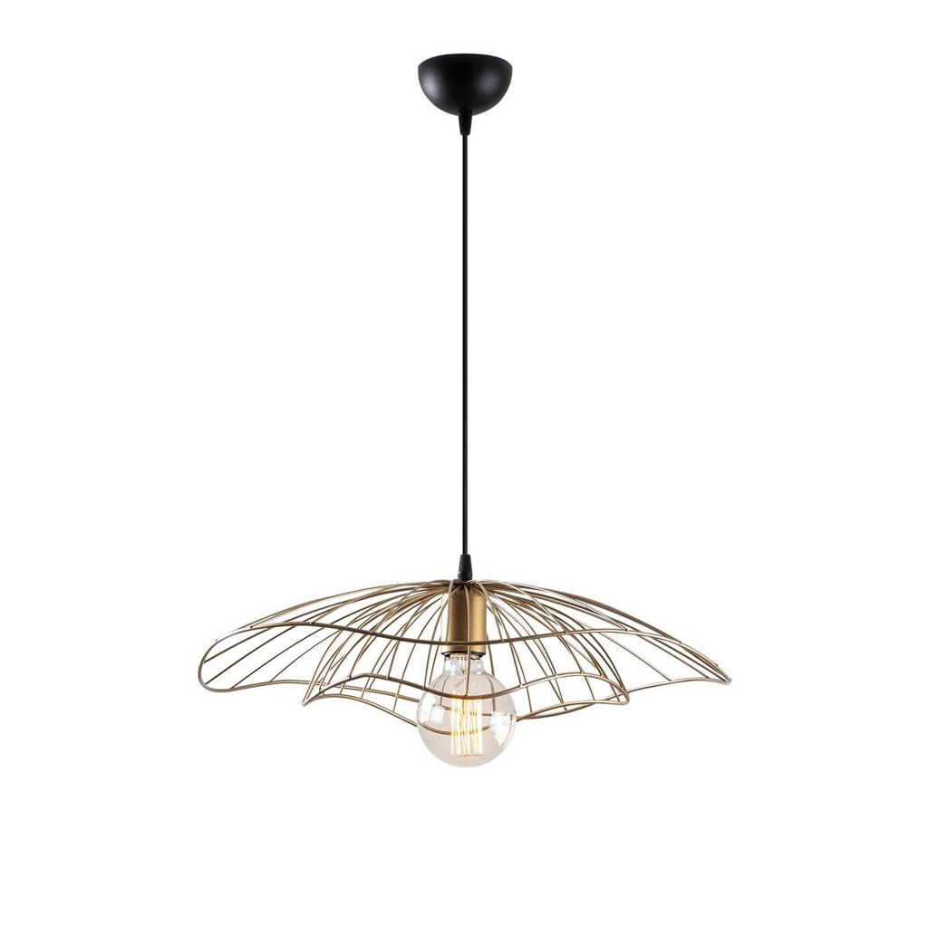 Opviq Pendelleuchte Tel bronze Metall B/H/T/L/D: ca. 50x111x50x50x50 cm E27 1 Brennstellen