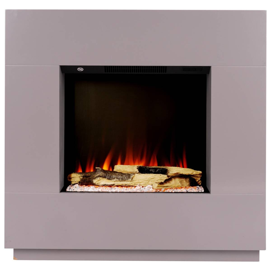 BHP Elektrischer-Kamin  ESKE BG00752-14 dunkelgrau MDF B/H/T: ca. 80x76x26 cm ca. 1500 W