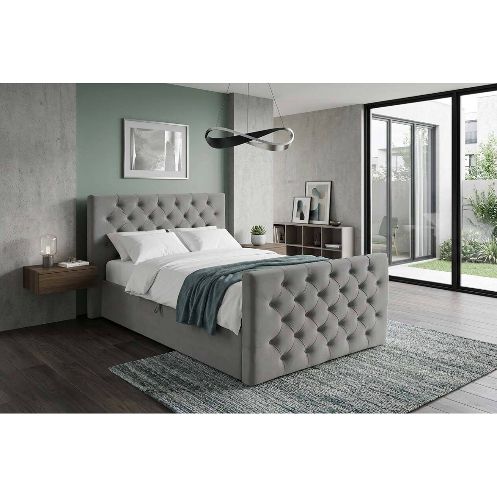 Boxbett Glow graubraun Liegefläche B/L: ca. 140x200 cm