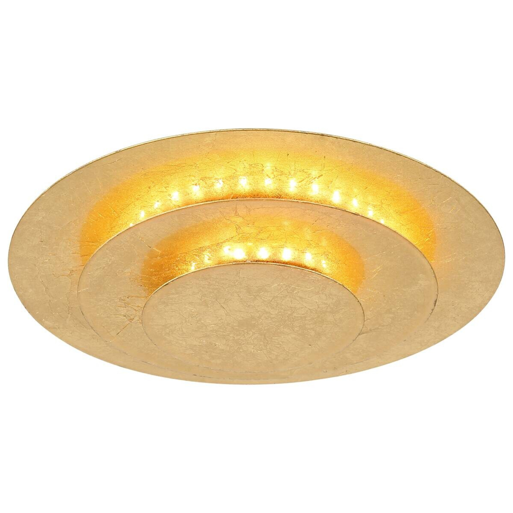 GLOBO LED-Deckenleuchte Heda gold Metall H/D: ca. 5x18 cm