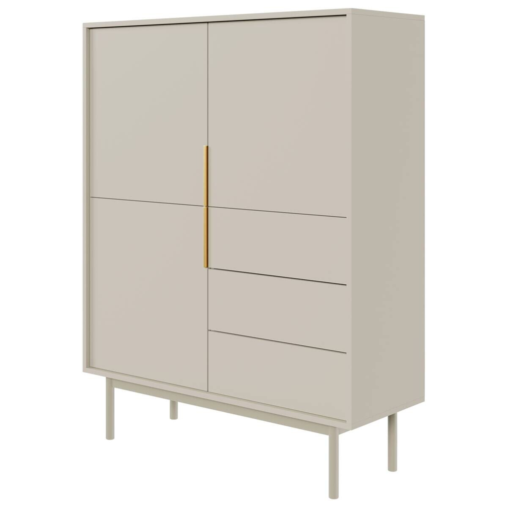 Highboard VIVA Cashmere B/H/T: ca. 104x139,5x39 cm