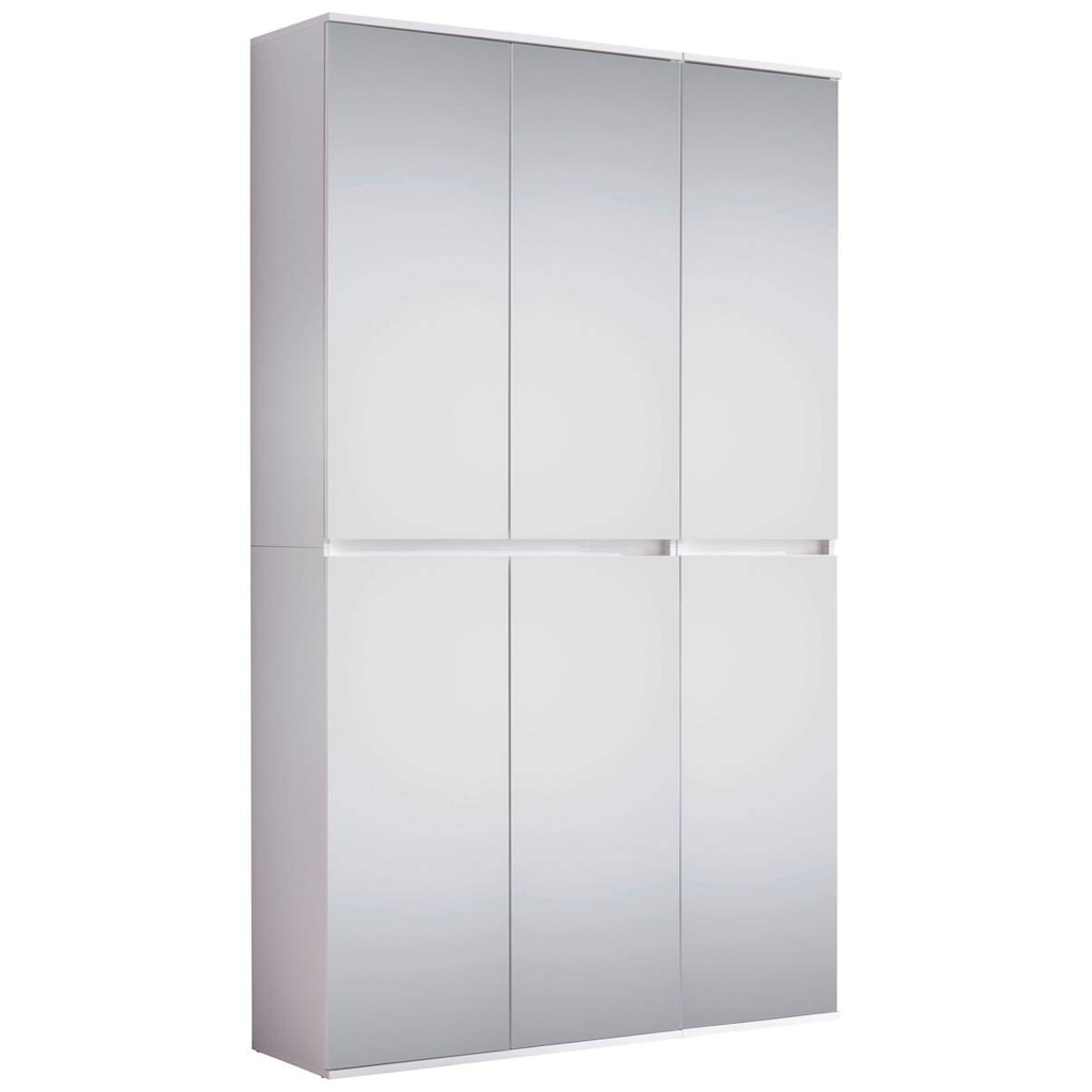 Garderobenschrank Mirror weiß B/H/T: ca. 111x191x34 cm