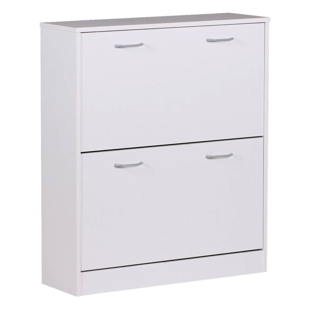 Schuhschrank weiß grau B/H/T: ca. 75x87x24 cm