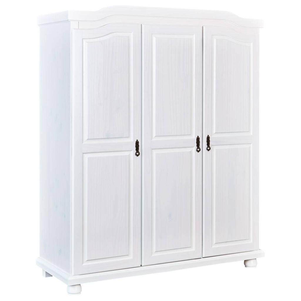 Kleiderschrank Bastian weiß B/H/T: ca. 150x180x56 cm