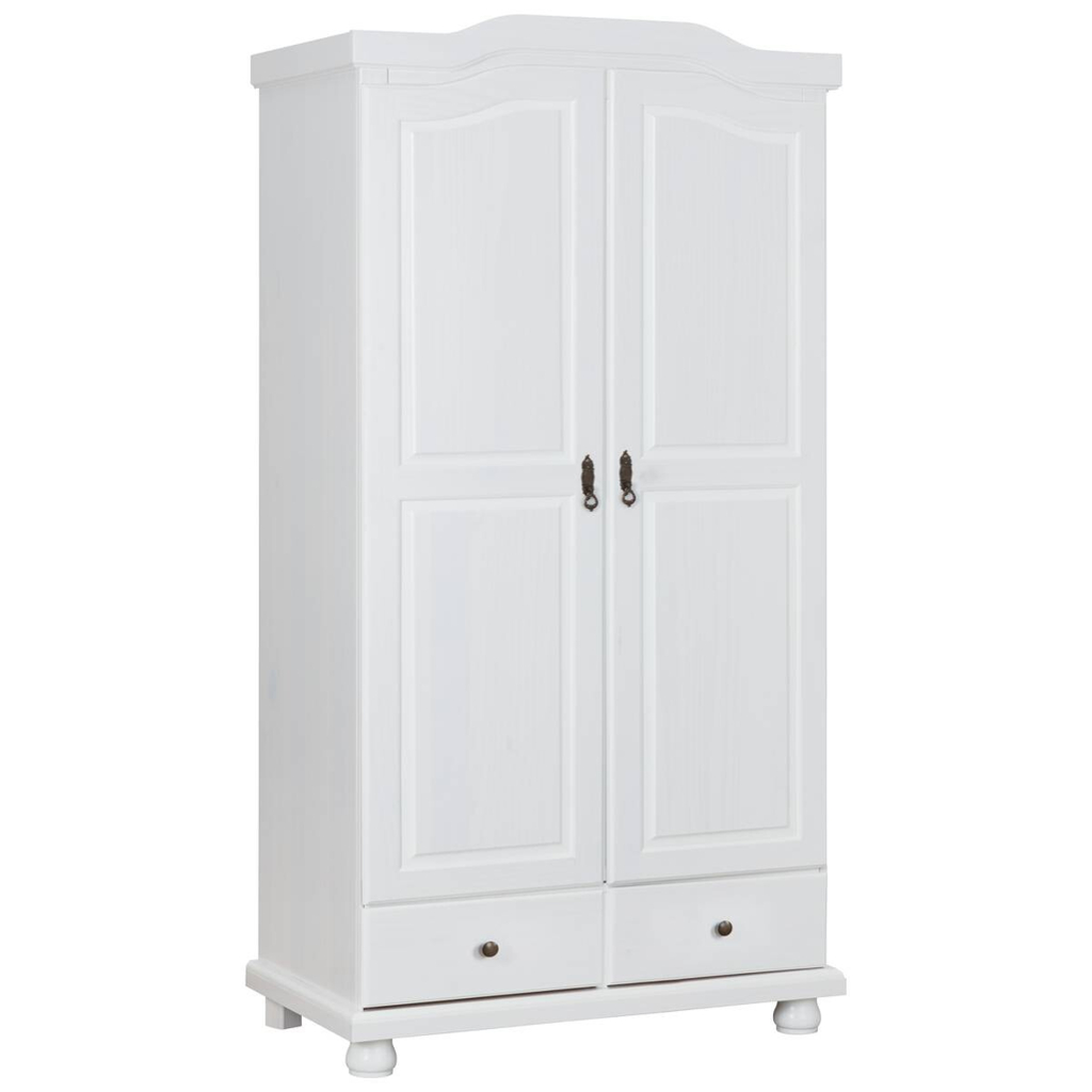 Kleiderschrank Reutte weiß B/H/T: ca. 104x198x56 cm