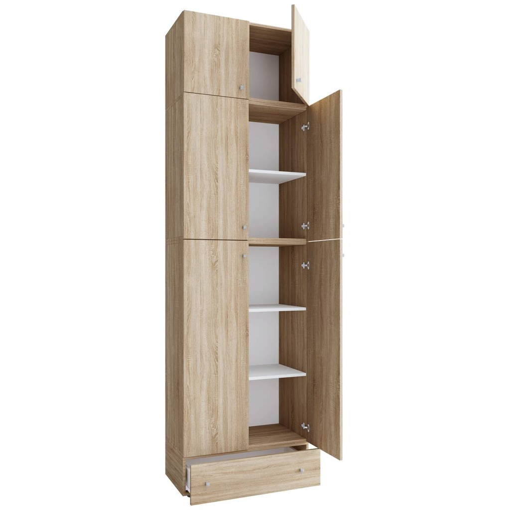 Kleiderschrank Lona Eiche B/H/T: ca. 70x240x39 cm