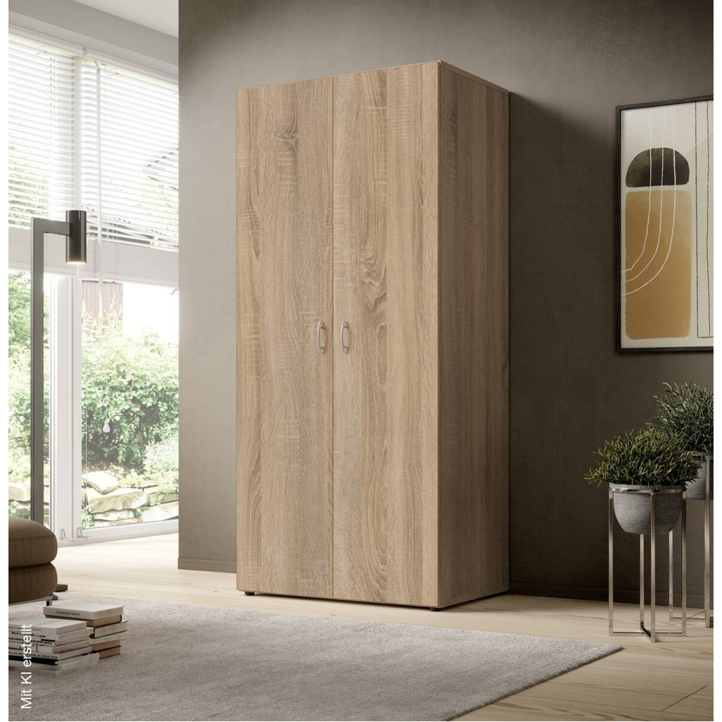 Kleiderschrank Joe Eiche Sonoma Nachbildung B/H/T: ca. 81x176x50,8 cm
