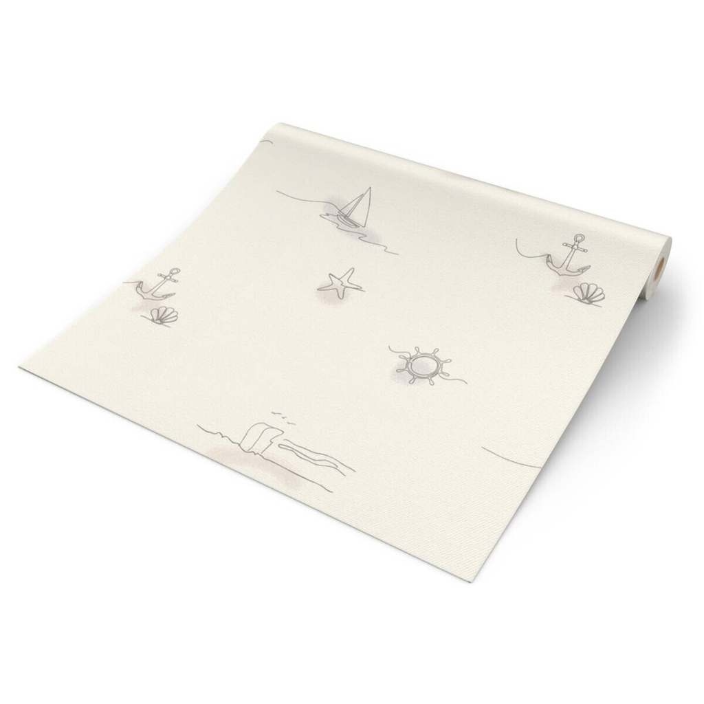 Vliestapete Maritim beige B/L: ca. 53x1005 cm