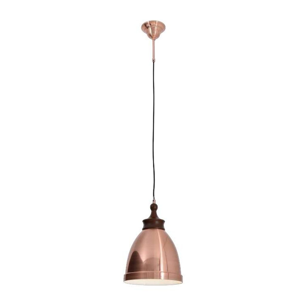 Näve Leuchten Pendelleuchte NV6076147 Kupfer Metall H/D: ca. 90x25 cm E27 1 Brennstellen