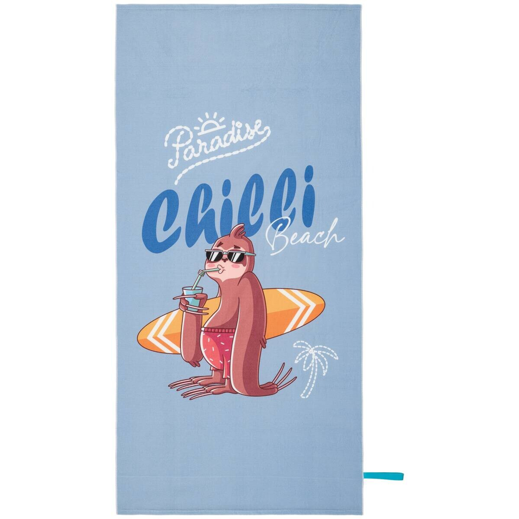 Strandtuch hellblau Polyester B/L: ca. 80x160 cm