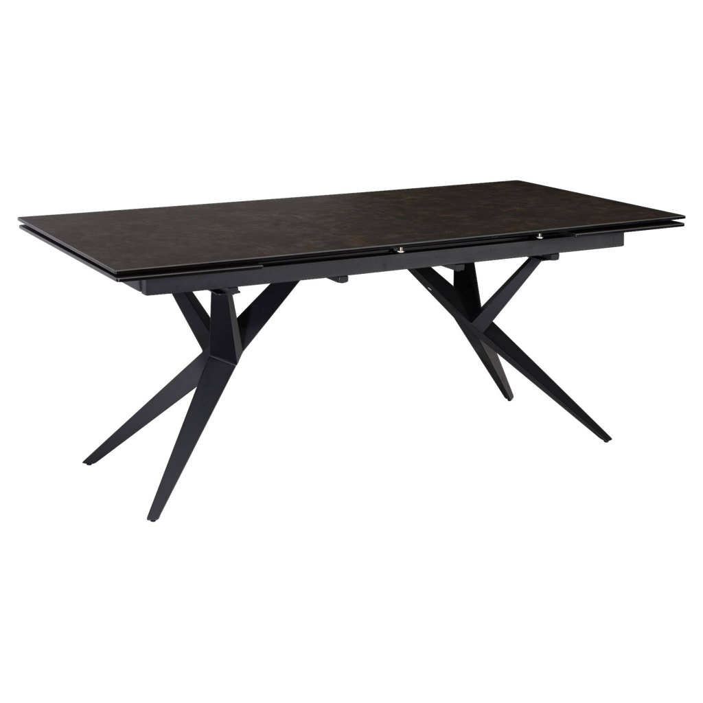 Esstisch schwarz Marmor Optik B/H/T: ca. 180x76x95 cm
