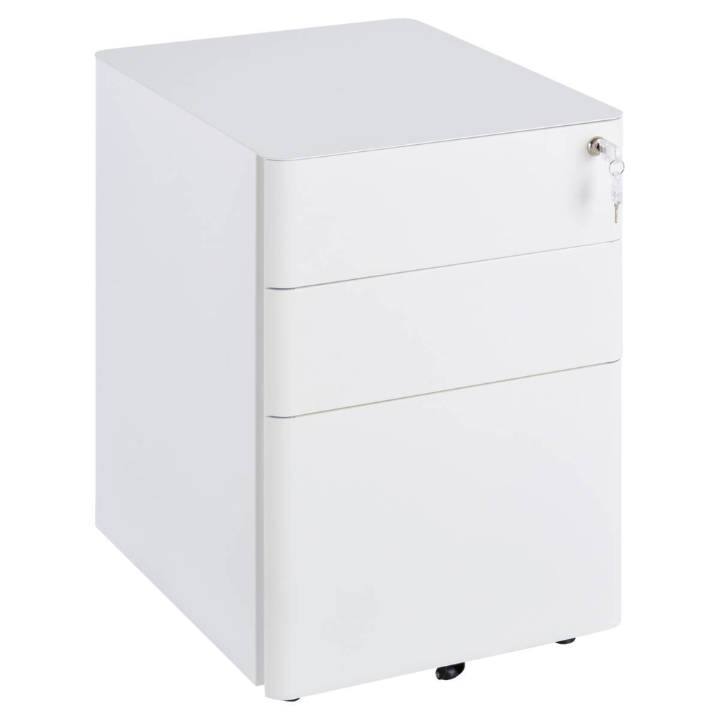 Rollcontainer 924-006WT weiß B/H/T: ca. 39x59x48 cm