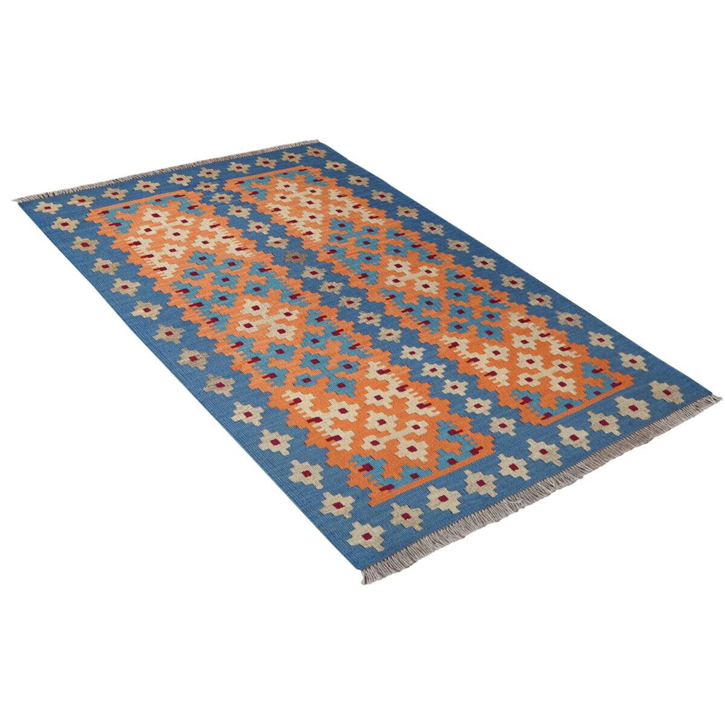 PersaTepp Teppich Kelim Gashgai blau B/H/L: ca. 84x1x134 cm